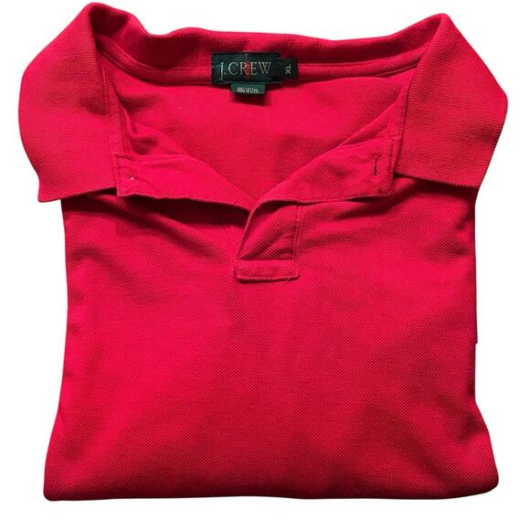 J. Crew Polo Shirt Men's Extra Large Vintage Red Oarsman Label Golf Preppy - Picture 7 of 7